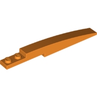 Lego kostka (kostička) 10x1 zakulacená nahoře, oranžová (6121293)